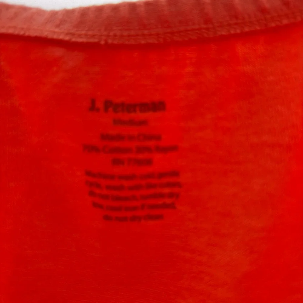 J. Peterman Women Cotton Midi Knit Skirt Medium Coral Pink Elastic Waist Pockets